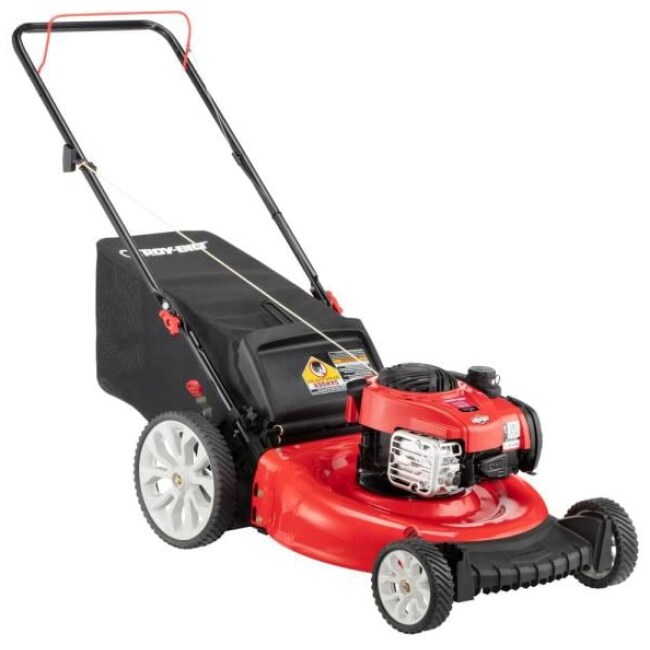 21 in. 140cc 550ex Series Briggs & Stratton Engine 2-in-1 Gas Walk Behind Push Lawn Mower with High Rear Wheels