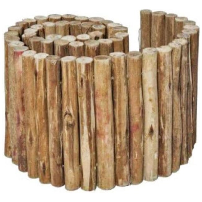 72 in. L x 12 in. H Eucalyptus Wood Solid Log for Landscaping Edging and Lawn Border, Flower Bed Garden