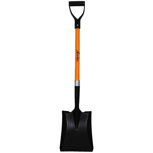 Ashman Square Shovel – A Shovel with a 41 Inches Long D Handle Grip – The Shovel Weighs 2.2 Pounds and has a Durable Handle – Premium Quality...