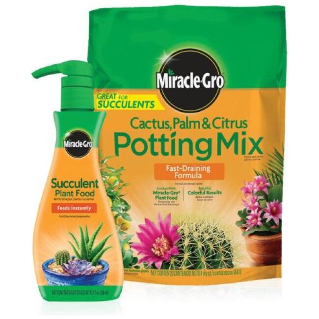 Cactus, Palm and Citrus Potting Mix and Succulent Plant Food