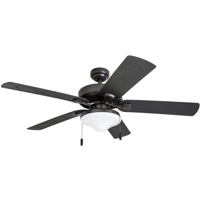 Honeywell Belmar Outdoor LED Ceiling Fan with LED Light, Waterproof, Damp-Rated, 52" Dark Bronze