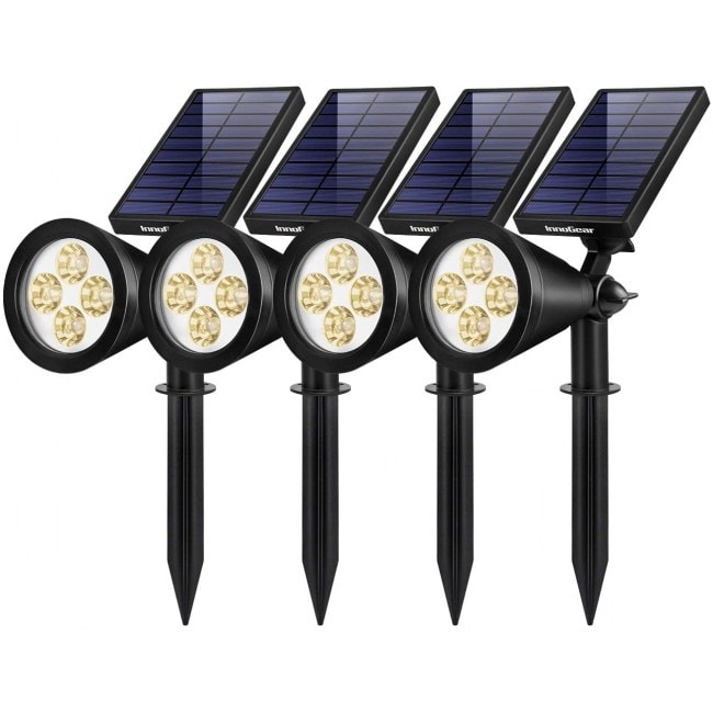 InnoGear Solar Lights Outdoor, Upgraded Waterproof Solar Powered Landscape Spotlights 2-in-1 Wall Light Decorative Lighting Auto On/Off for Pathway...