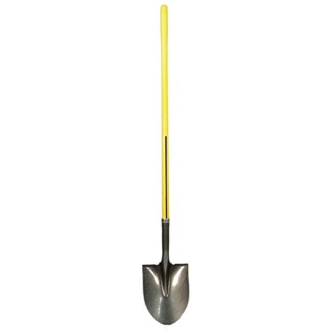 Nupla-72-016 Round Point Shovel, 48 in.Handle, 16 ga.