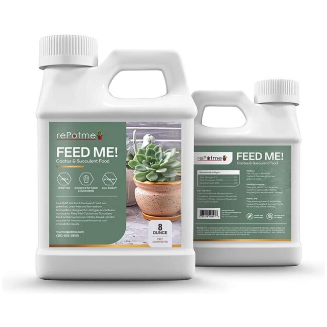 rePotme Cactus and Succulent Food - Feed ME! Fertilizer (8 oz)