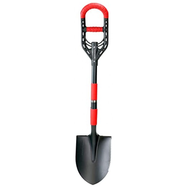 Roamwild Multi-Digger Garden Classic Round Point Shovel – Reinforced Fibreglass Light Weight Gardening Clay Shovel with Unique Dual Soft AIR Light...