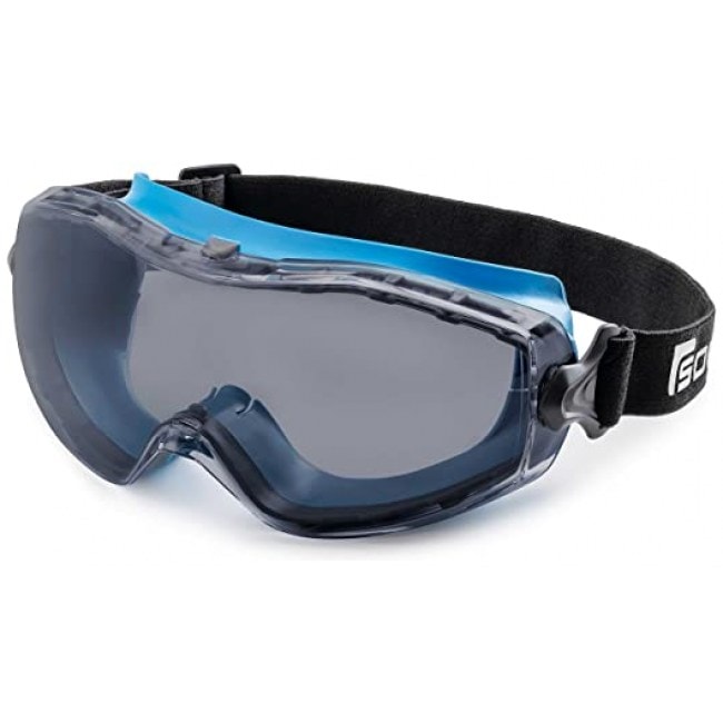 Solid. Safety Goggles that fits perfectly | Protective eyewear with anti-fog, anti-scratch and UV-protection lenses | Ideal for wearing as safety