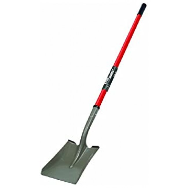 Truper 31657 Tru Built 47-Inch Square Point Shovel, Long Handle, Fiberglass