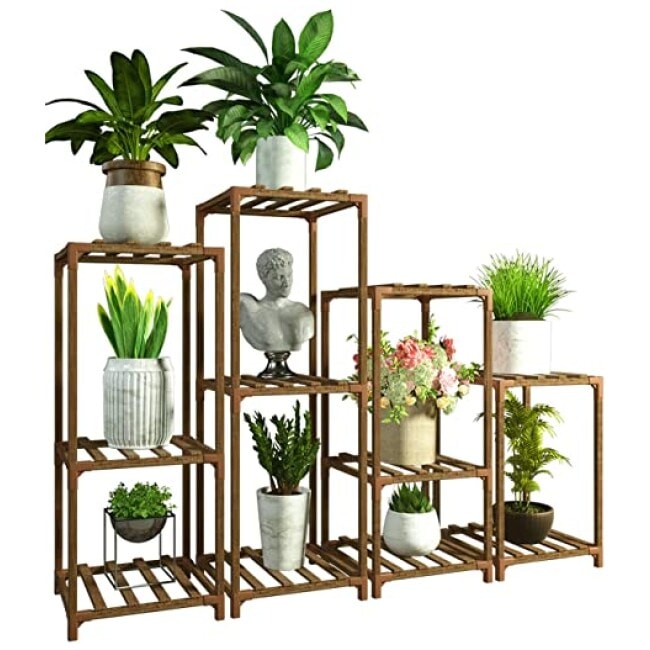 4 Plant Stands Combo Indoor Outdoor Plants Stands for Living Room Balcony Garden