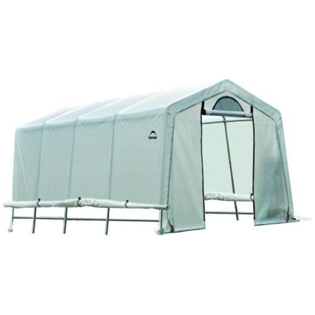 20 ft. D x 10 ft. W x 8 ft. H GrowIt Peak-Style Greenhouse-In-A-Box with Patent-Pending Stabilizers