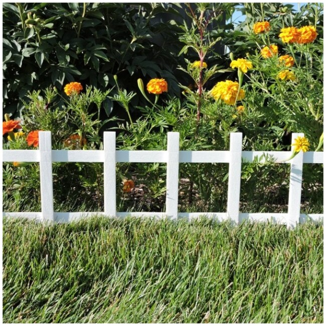 Master Mark plastic 33" White Cape Cod Decorative Fence