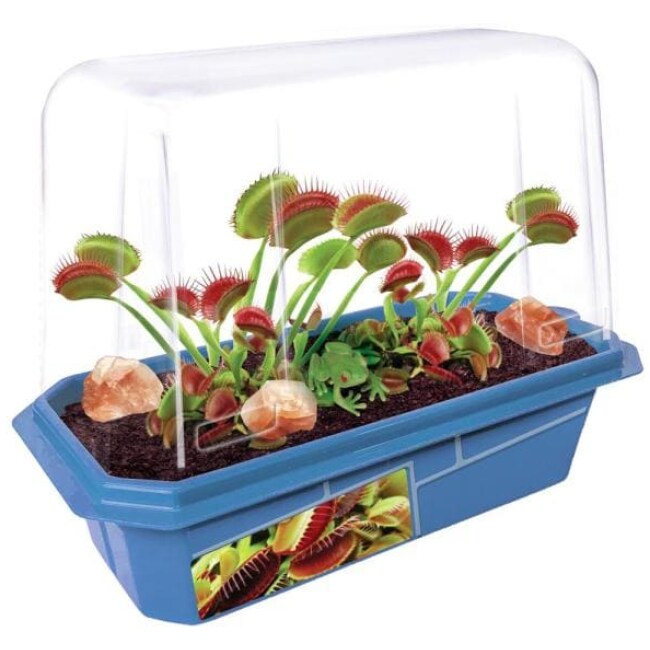 Miniature Worlds Blue Frightening Flytraps Indoor Garden Terrarium Indoor Garden Seed Starter Kit