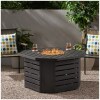 Rene Iron Octagonal Fire Pit by Christopher Knight Home
