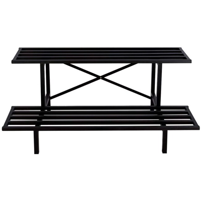 2 Tier Plant Stand Heavy Duty Plant Holder for Home, Garden, Plant Lovers,Metal Storage Rack Shelf/Freestanding Display Stand