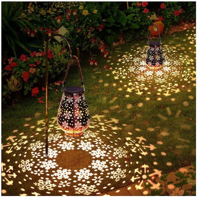 7.5'' Solar Powered Integrated LED Outdoor Lantern