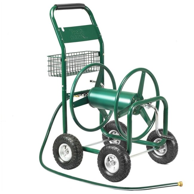 Costway Garden Water Hose Reel Cart 300FT Outdoor Heavy Duty Yard Cart