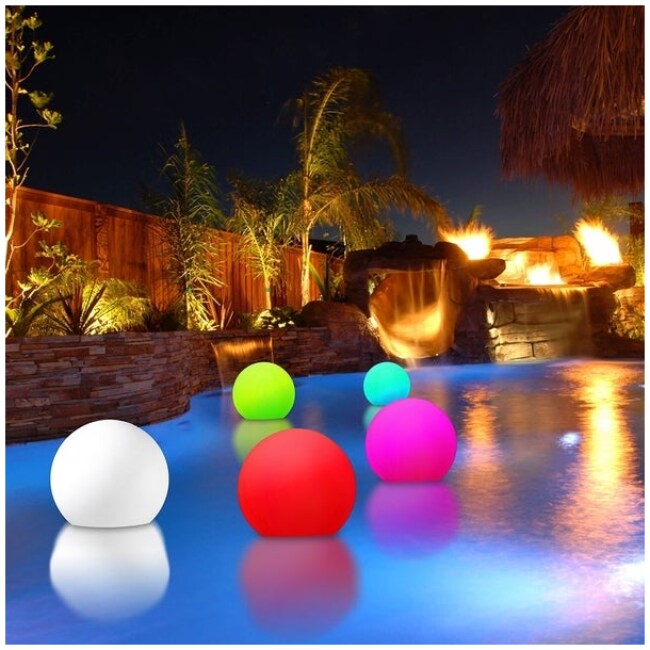 Modern Home Deluxe Floating LED Glowing Sphere w/Infrared Remote Control