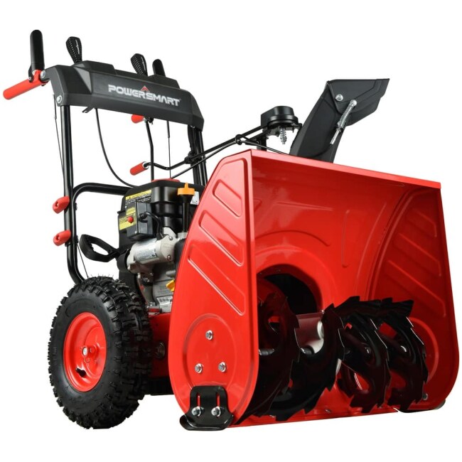 PowerSmart PSSW24 24 in. 212cc 2-Stage Electric Start Gas Snow Blower