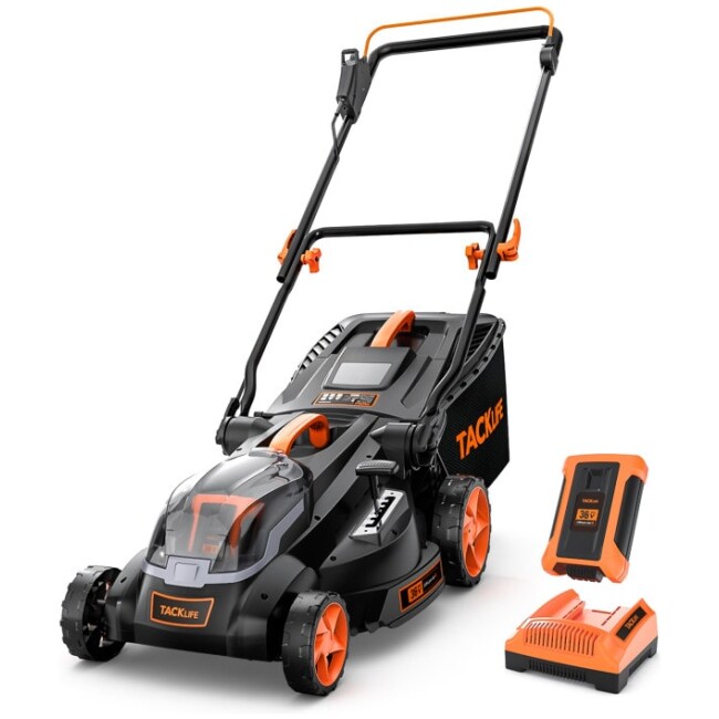 TACKLIFE 40V MAX 4.0Ah 16in Cordless Lawn Mower with Copper Brushless Motor - KDLM4040A