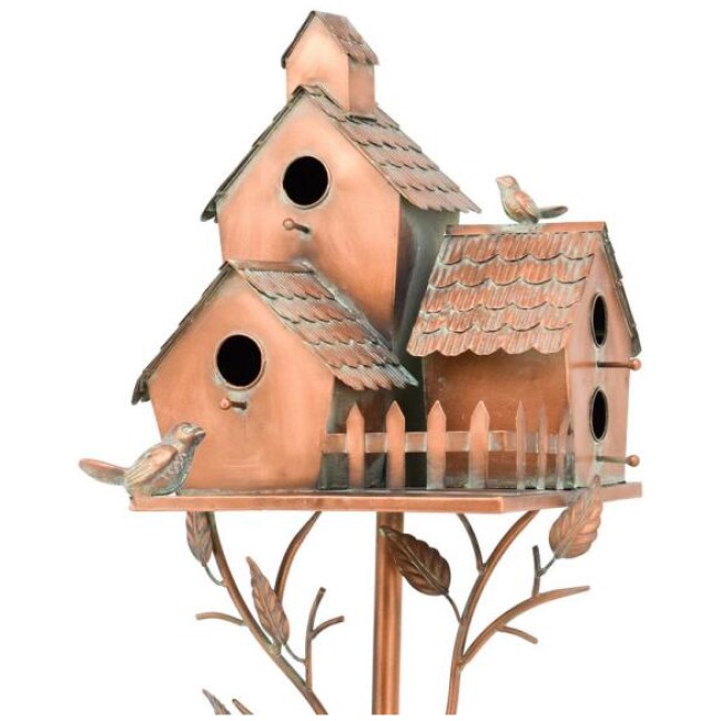 Country Style Iron Birdhouse Stake New Britain