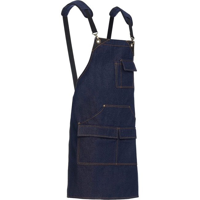 Apron For Women & Men - Heavy Duty Adjustable Bib Aprons - 4 Pockets - BBQ Garden Chef