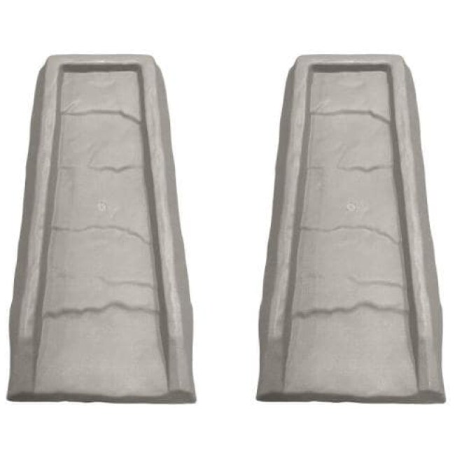 Splash Block Gray Gutter Down Spout (2-Pack)