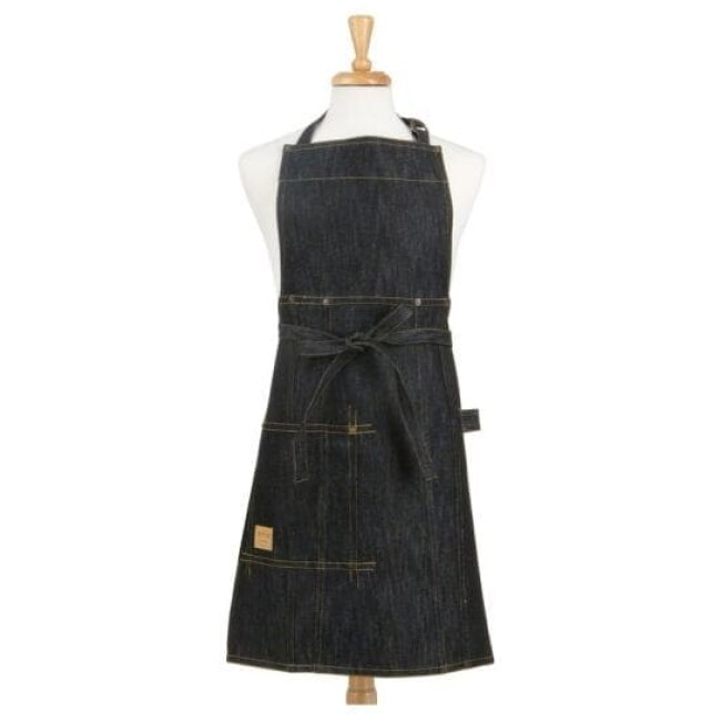 Vintage Draper Denim Adult Butcher/Bib Indigo Apron one size 100% Woven Cotton 36 in. L x 27 in. W