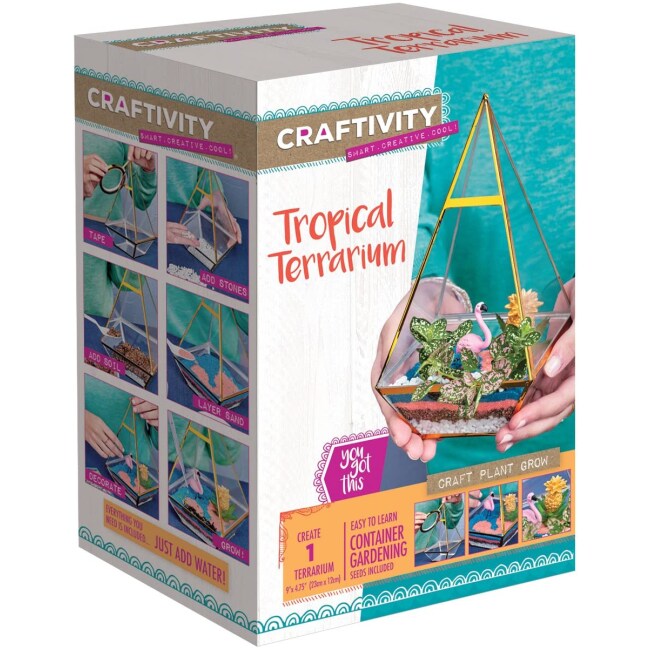 CRAFTIVITY Tropical Terrarium Kit - Craft Kits for Teens