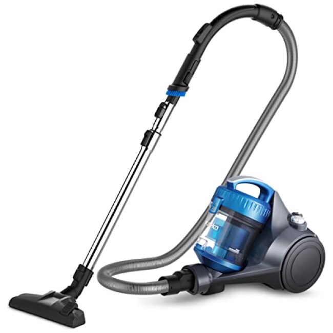 eureka WhirlWind Bagless Canister Vacuum Cleaner, Lightweight Vac for Carpets and Hard Floors, Blue