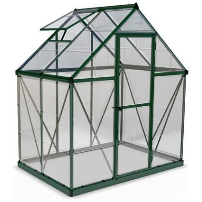 Harmony 6 ft. x 4 ft. Green/Clear DIY Greenhouse Kit