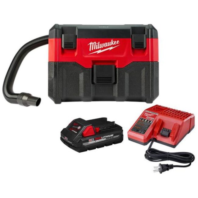 M18 18-Volt 2 Gal. Lithium-Ion Cordless Wet/Dry Vacuum W/ 3.0 Ah Battery and Charger