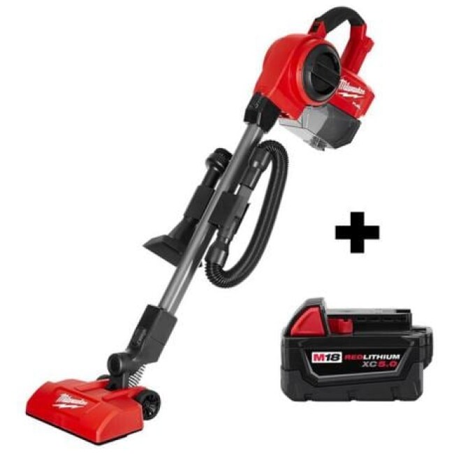 M18 FUEL 18-Volt Lithium-Ion Brushless 1 Gal. Cordless Jobsite Vacuum with (1) M18 5.0 Ah Battery