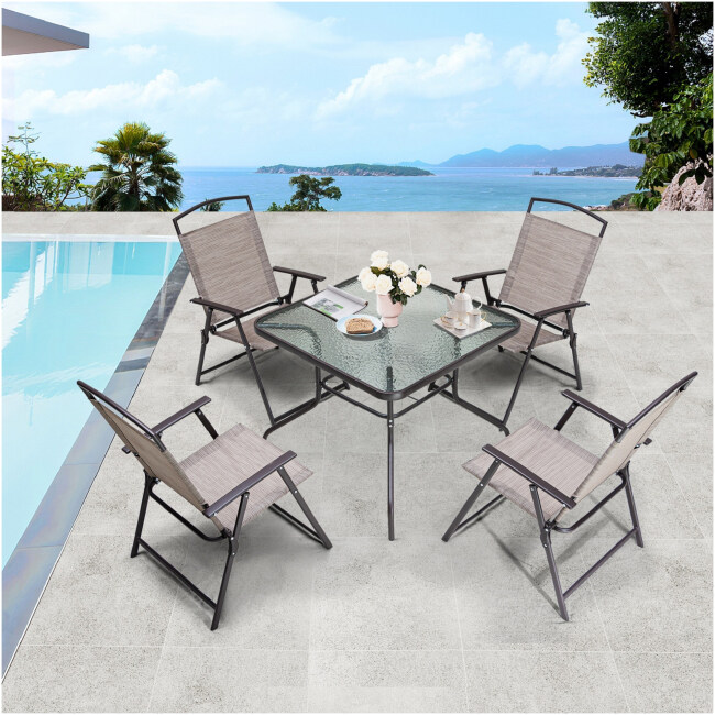 Spirit Square 4 - Person 33.5'' Long Dining Set