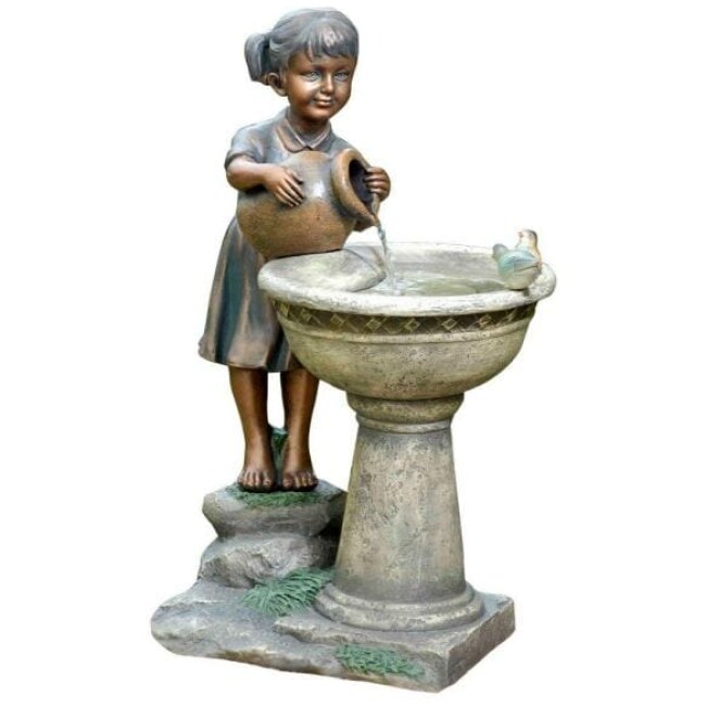 Versando Bird Bath Outdoor Water Fountain