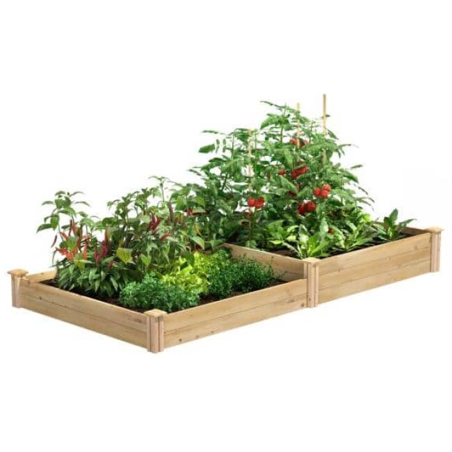 4 ft. x 8 ft. x 7-10.5 in. Original Cedar Raised Garden Bed