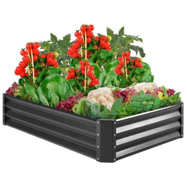 6 ft. x 3 ft. Metal Raised Garden Bed