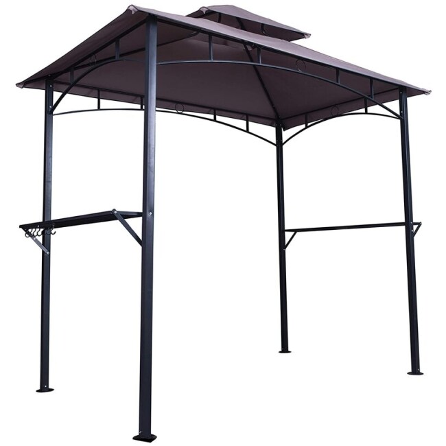 8 Ft. W x 5 Ft. D Steel Grill Gazebo