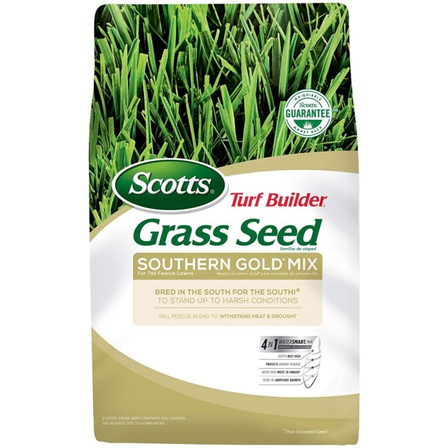 Scotts Turf Builder Grass Seed Southern Gold Mix For Tall Fescue Lawns - 40 lb