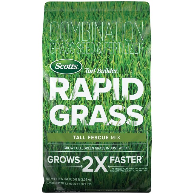 Scotts Turf Builder Rapid Grass Tall Fescue Mix: up to 1,845 sq. ft., 5.6 lbs.