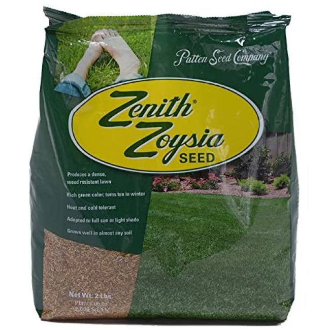 Zenith Zoysia Grass Seed (2 Lb.) 100% Pure Seed Grown by Patten Seed Company