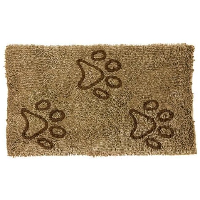 Comfy Pooch Clean Paw Beige/Brown 21 in. x 30 in. Pet Mat