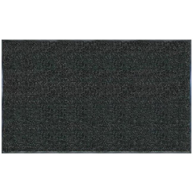 Enviroback Charcoal 60 in. x 36 in. Recycled Rubber/Thermoplastic Rib Door Mat