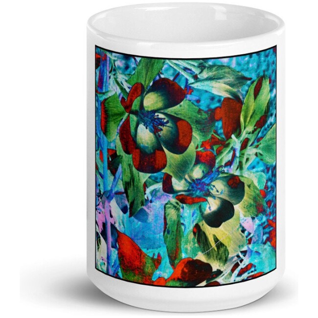 Floral Mug, Coffee Mug, Original Art, Beverage Mugs, Ceramic Mugs, Coffee Cups, Gift Ideas