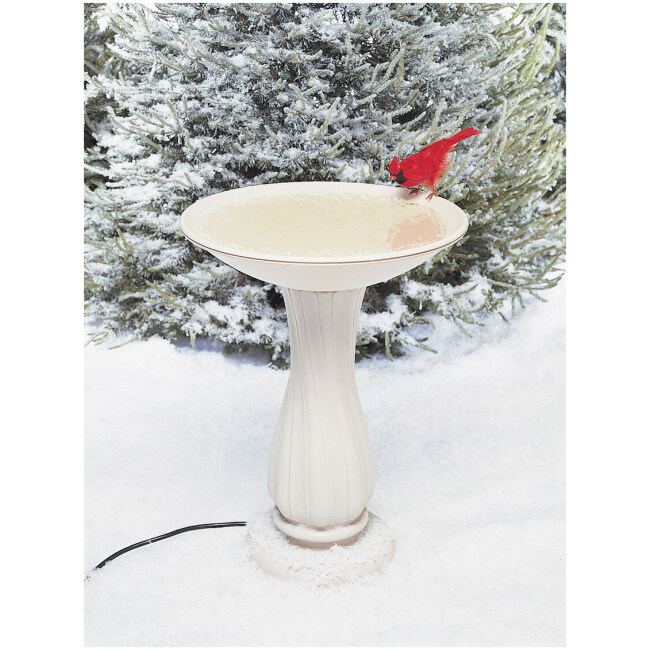 Heated Birdbath with Pedestal