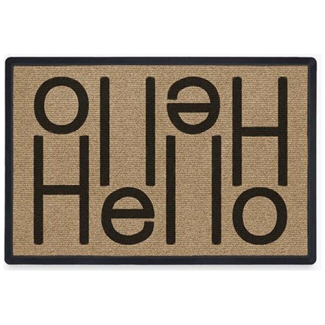 Hello Light Coir Doormat