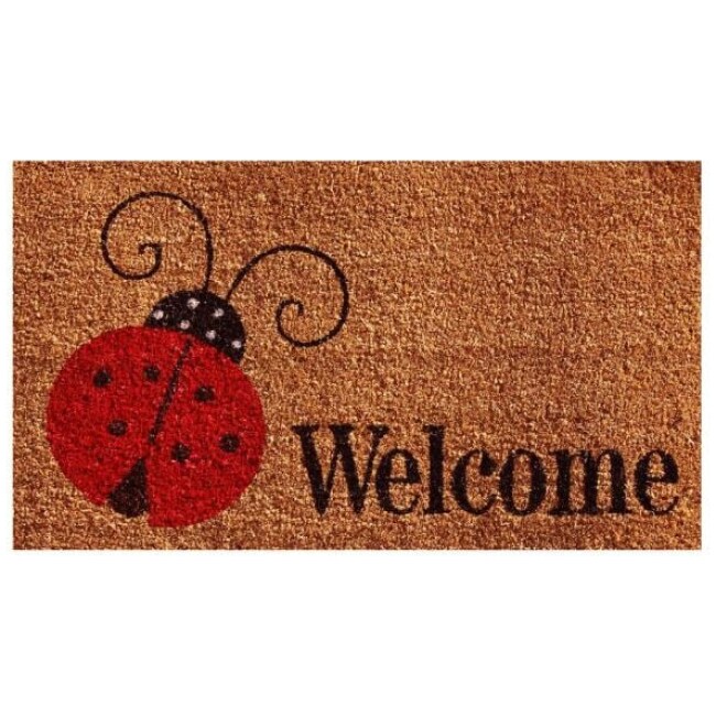 Ladybug Welcome 24 in. x 36 in. Door Mat