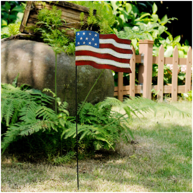 Mori Small American Glory Flag Pick Garden Stake