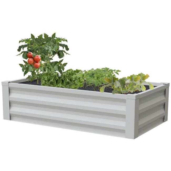 Powder-Coated Metal Raised Garden Bed 24"x48"