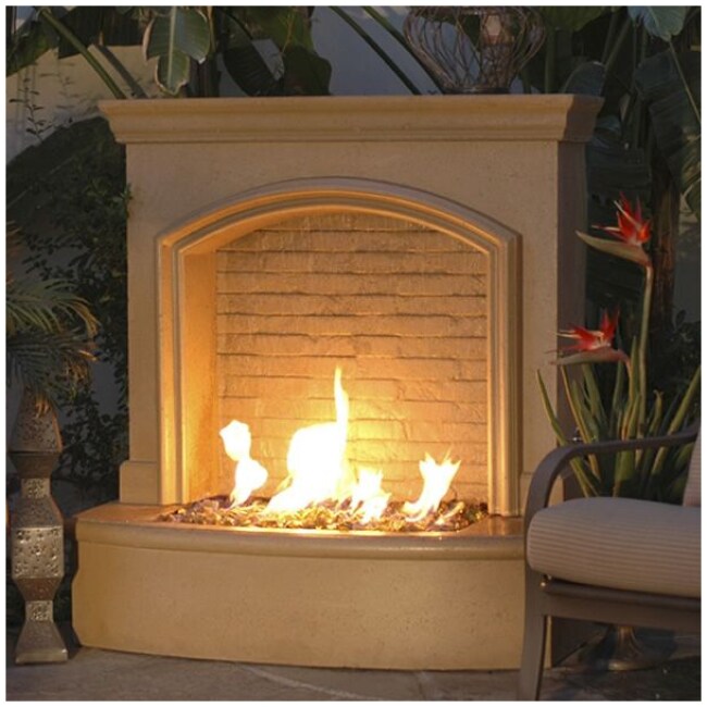 Outdoor Small Gas Firefall Fireplace - Fuel Type: Propane | Natural Gas