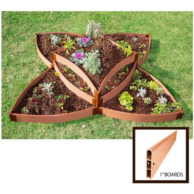 Sunburst Composite Curved Raised Garden Bed