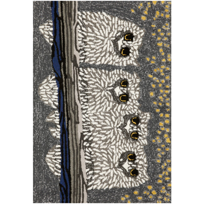 Trans-Ocean Frontporch Owls 144347 Night Area Rug